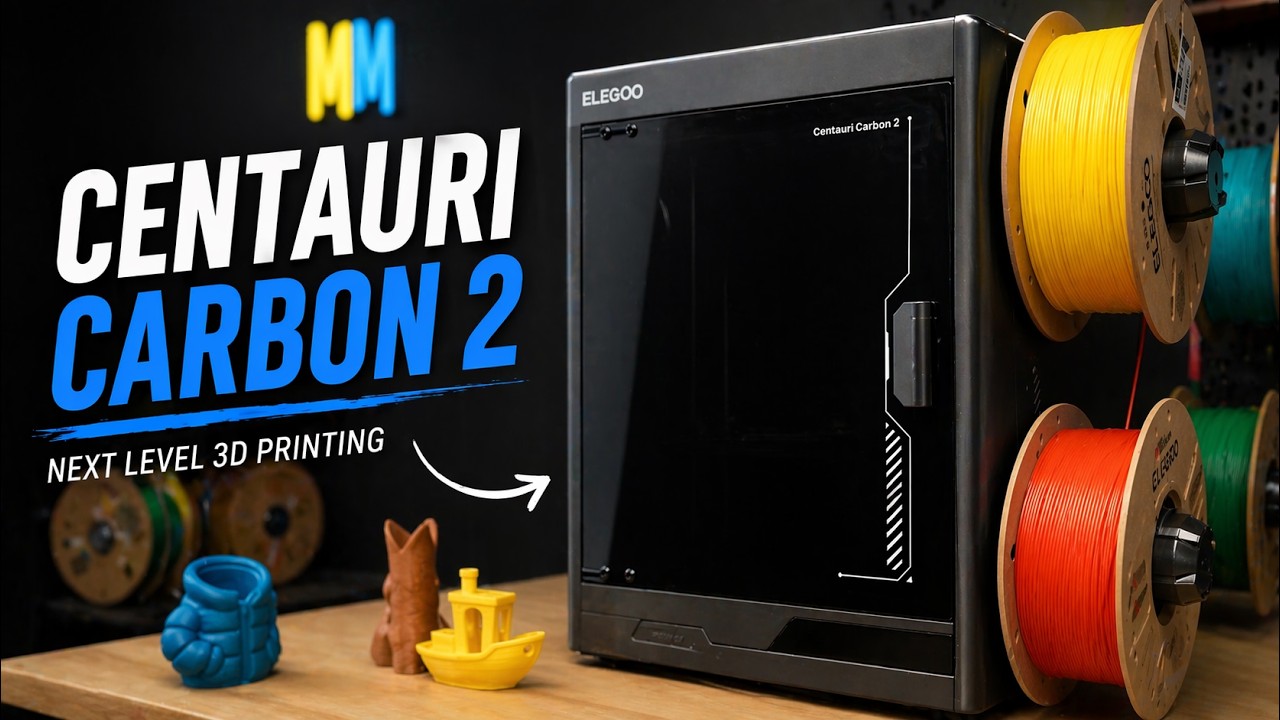 Распаковка и настройка Elegoo Centauri Carbon 2 + первые отпечатки