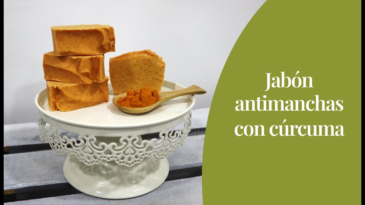 Jabón antimanchas con cúrcuma y zanahoria