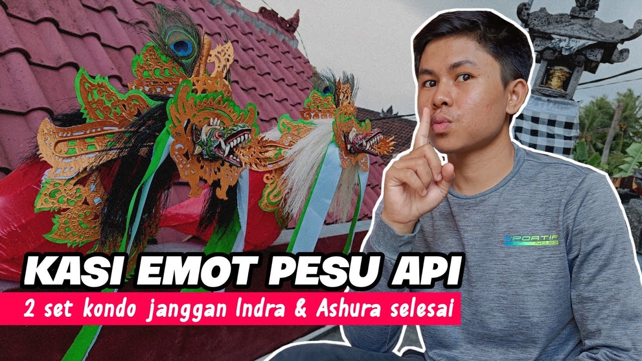 BAGIAN PALING MAHAL‼️Bikin 2 Kondo Sekaligus Payasan dan Tapel Untuk Layangan Janggan Indra & Ashura