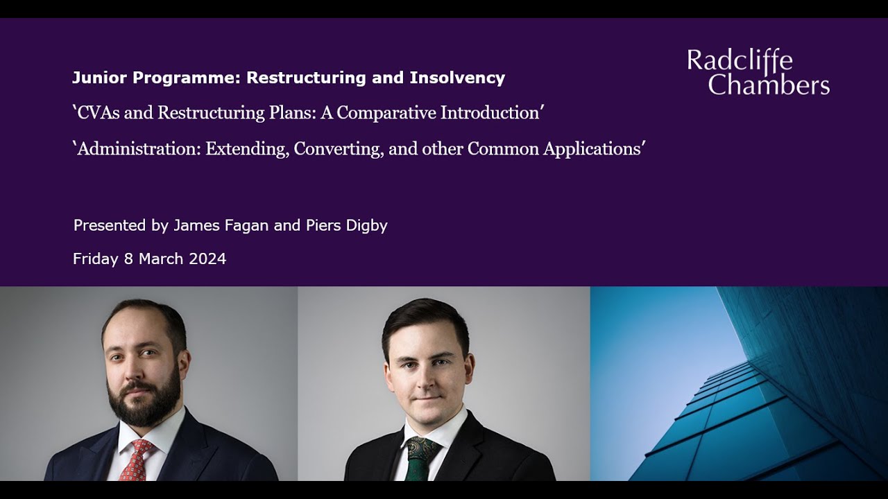 Junior Programme: Restructuring and Insolvency 2024