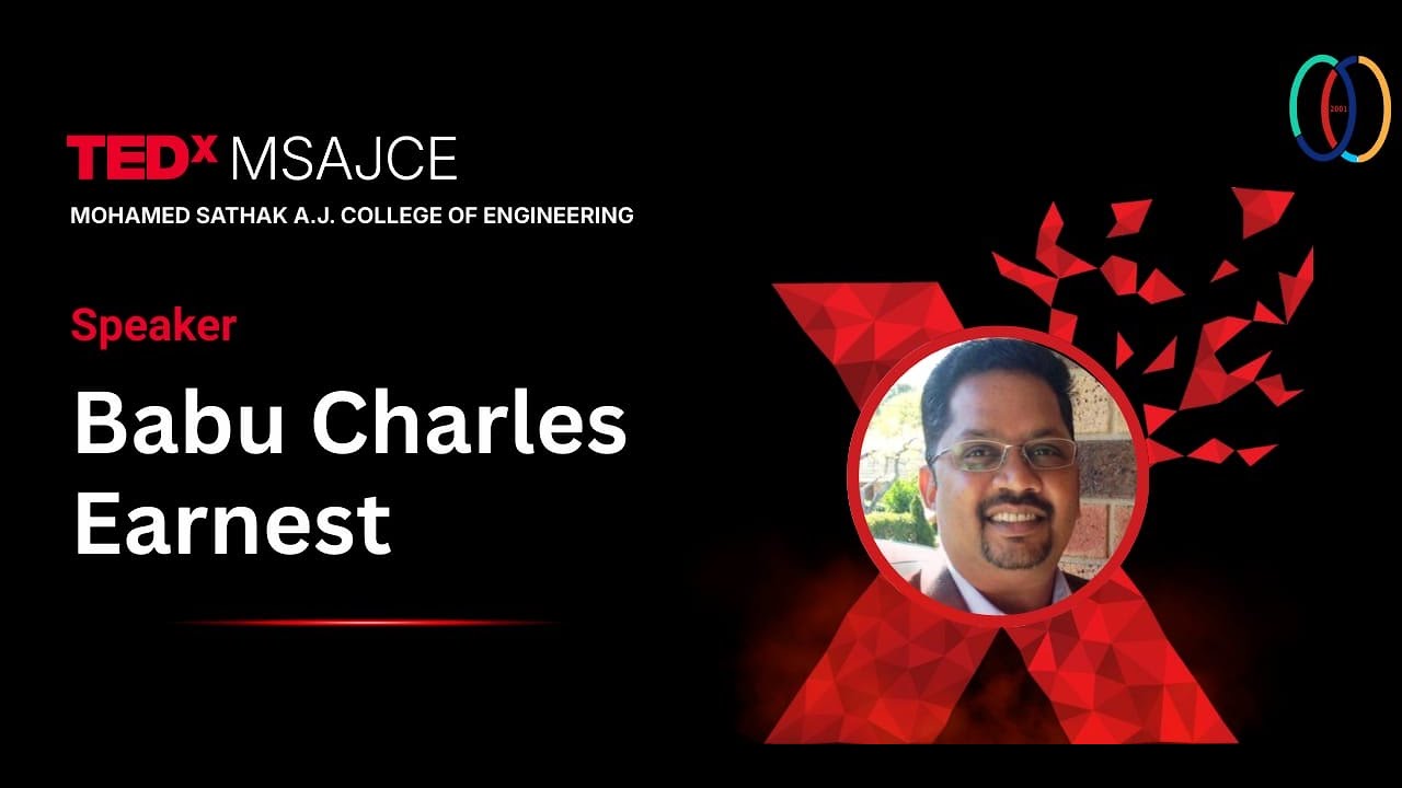 AI & I: Augmenting Human Intelligence | Babu Charles Earnest Justart | TEDxMSAJCE