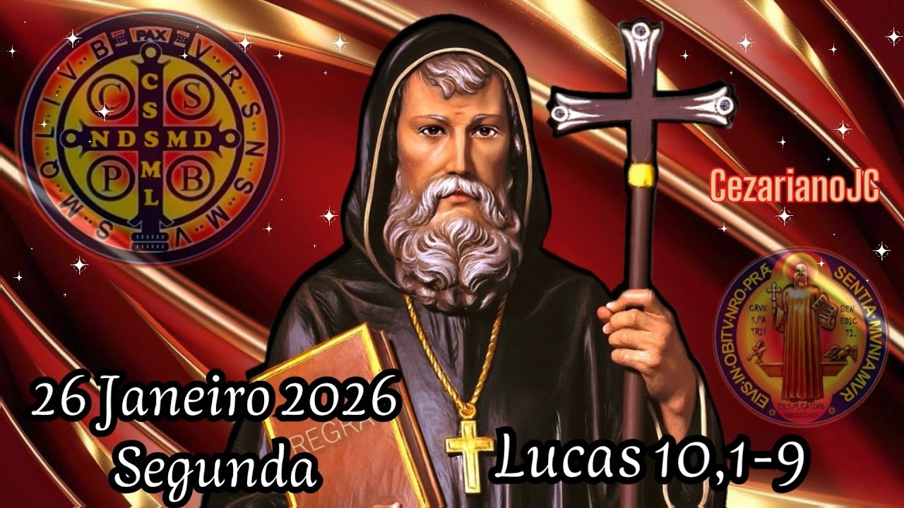 EVANGELHO DO DIA 26 DE JANEIRO 2026 - SEGUNDA - LUCAS 10,1-9