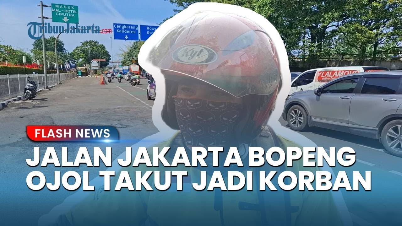 Banyak Jalanan di Jakarta Berlubang Pascabanjir, Pengendara Ojol Khawatir Jadi Korban
