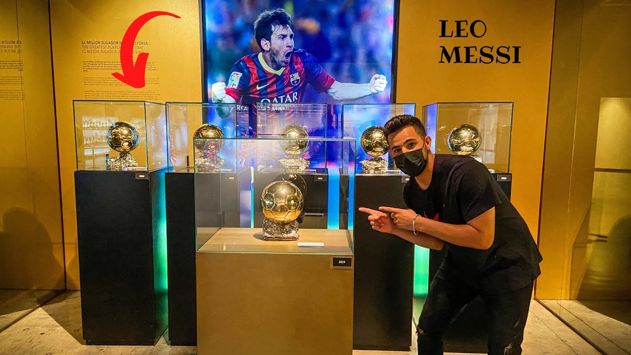 TOUR CAMP NOU como VOCÊ nunca viu! | BOLAS DE OURO DO MESSI. 😱.      #messi #barcelona #campnou