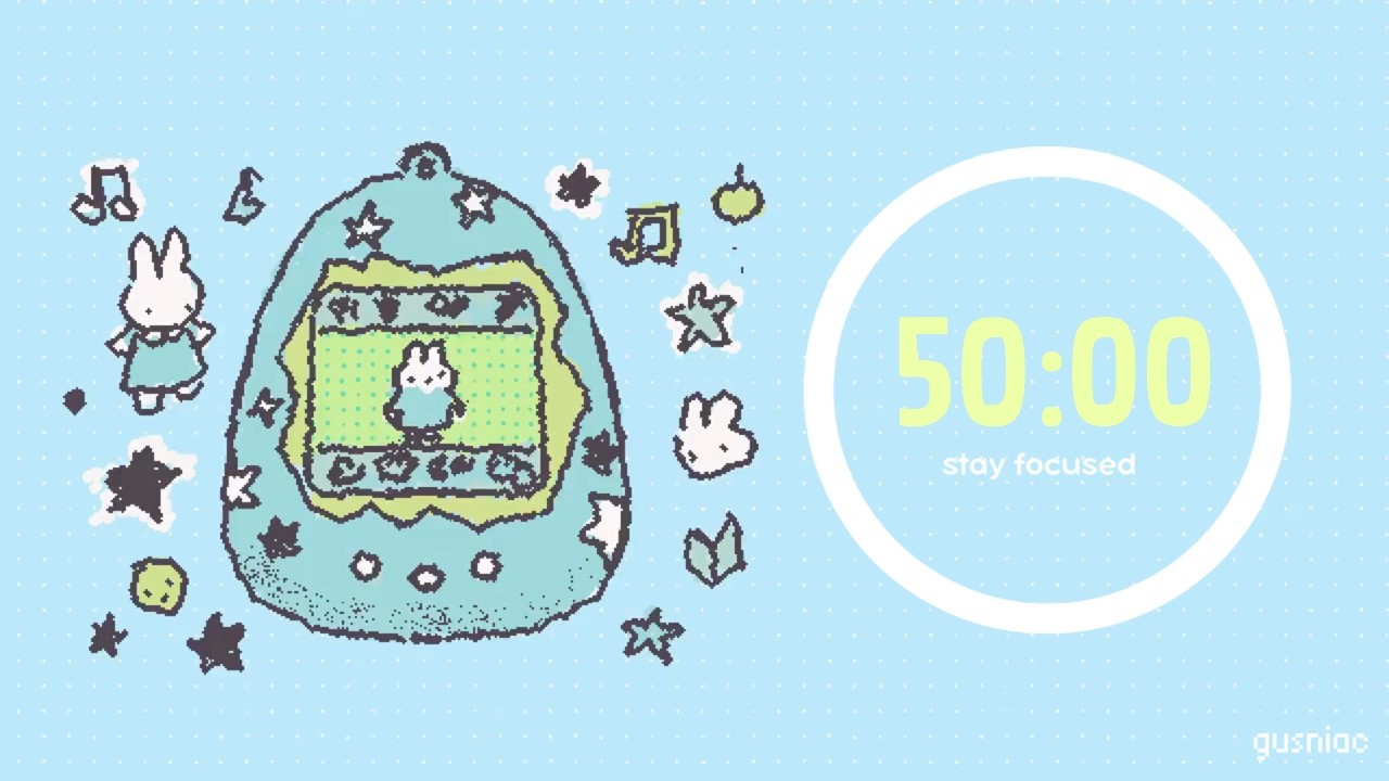 Study With Me | Pomodoro 50/10 x3 (3 hours) | 🎮Tamagotchi, Lofi, No Mid Ads