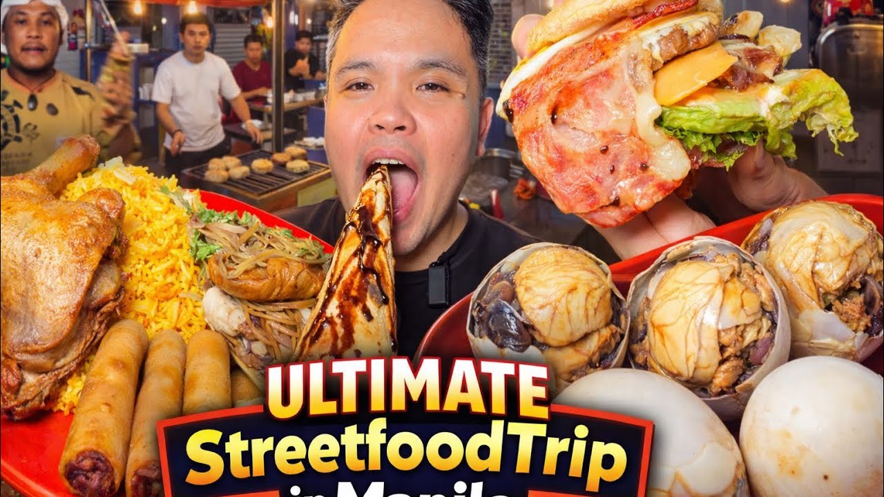 Ultimate Streetfood Tour Manila! Chef Duay Chicken Lauriat, Wakilah Roti Tissue, Balut na1970's pa