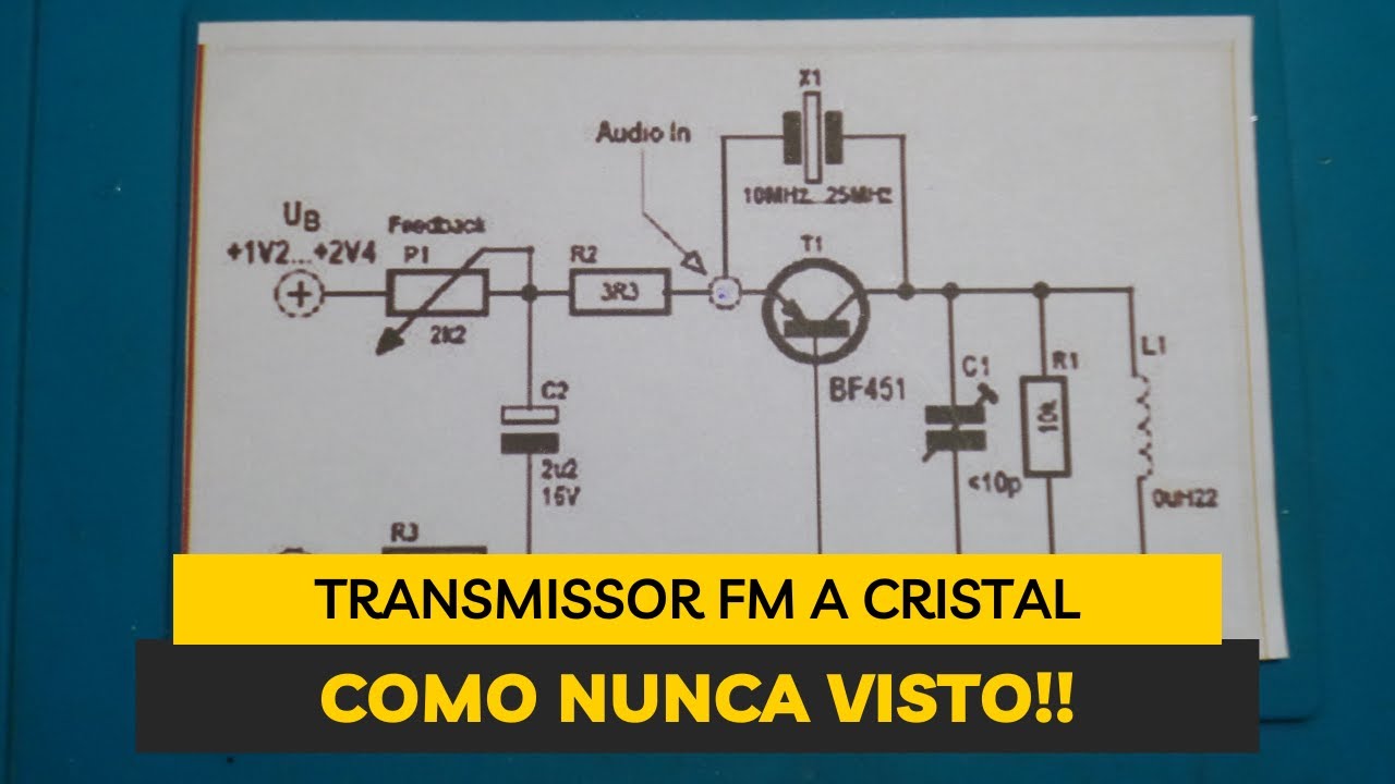 transmissor fm com cristal