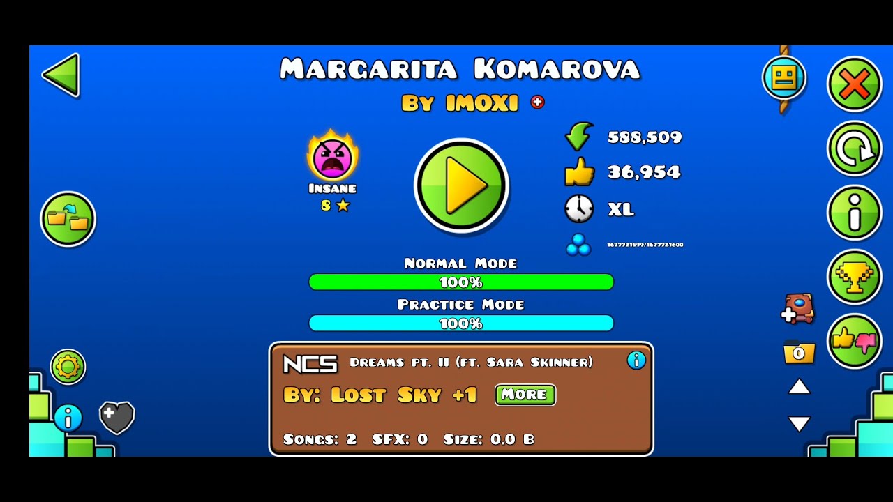 Playing Geometry Dash!