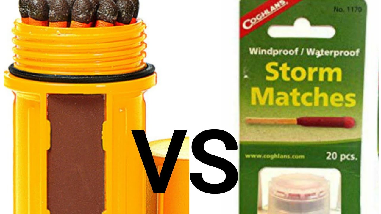 Uco stormproof matches vs coghlans stormproof matches