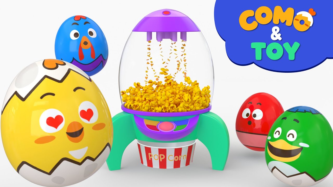 Como | Popcorn Maker | Learn colors and words | Cartoon video for kids | Como Kids TV