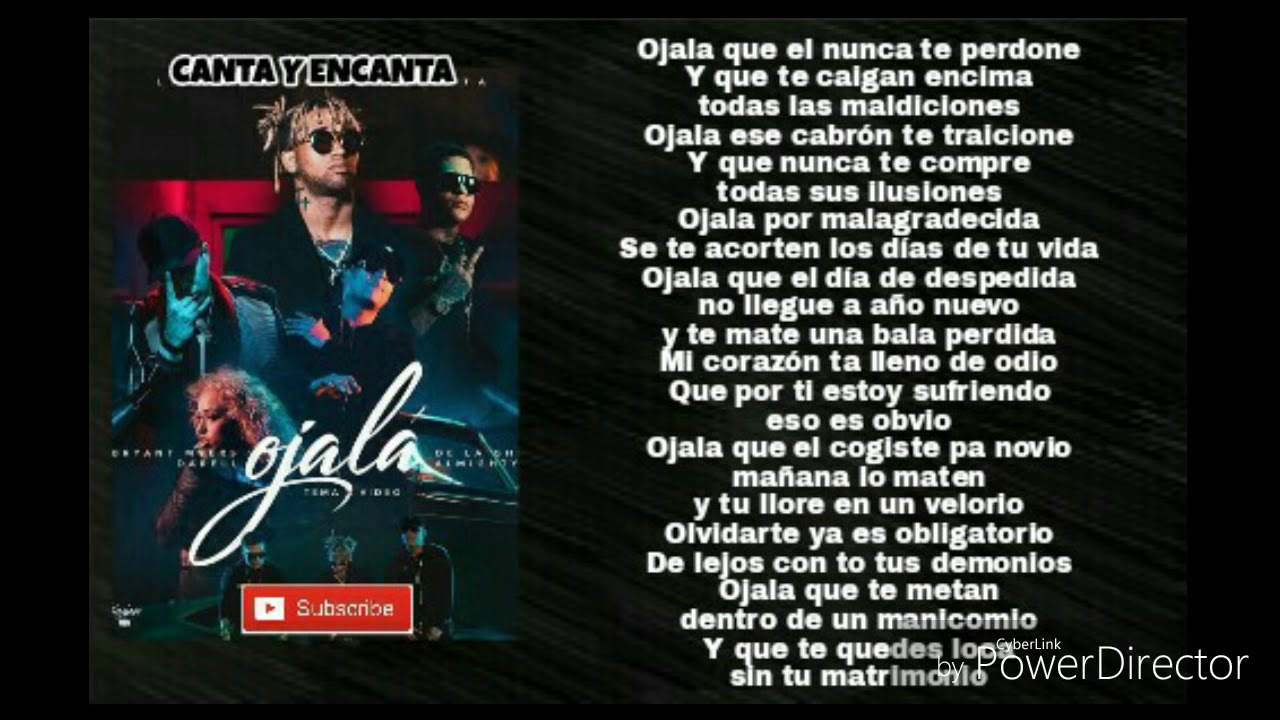 Ojal&aacute; letra   Bryant Myers ft  De La Ghetto, Almighty, Darell