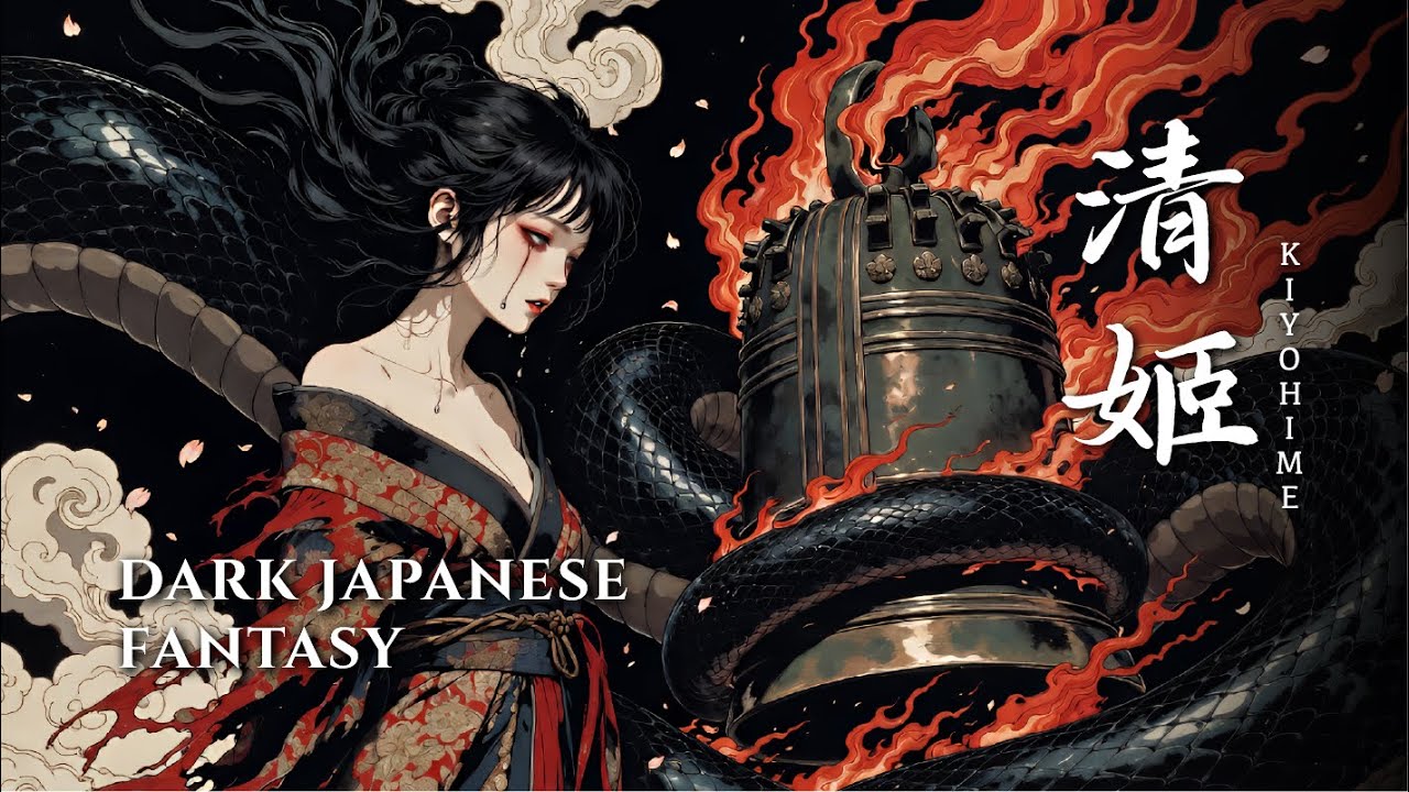 Kiyohime (清姫) | Ash and Obsession - Dark Japanese Fantasy Music | Eerie Koto Ambient