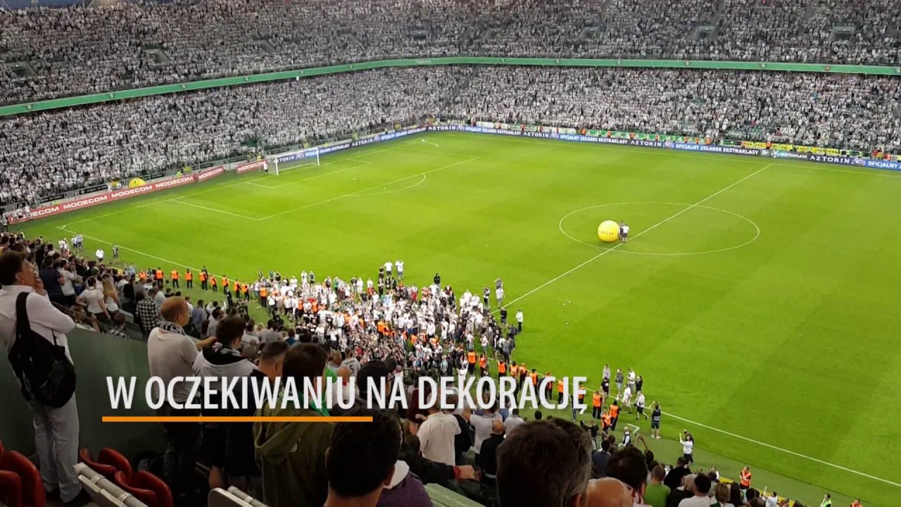 Mistrz Polski 2017 - Legia Warszawa. Tak to wyglądało na stadionie.