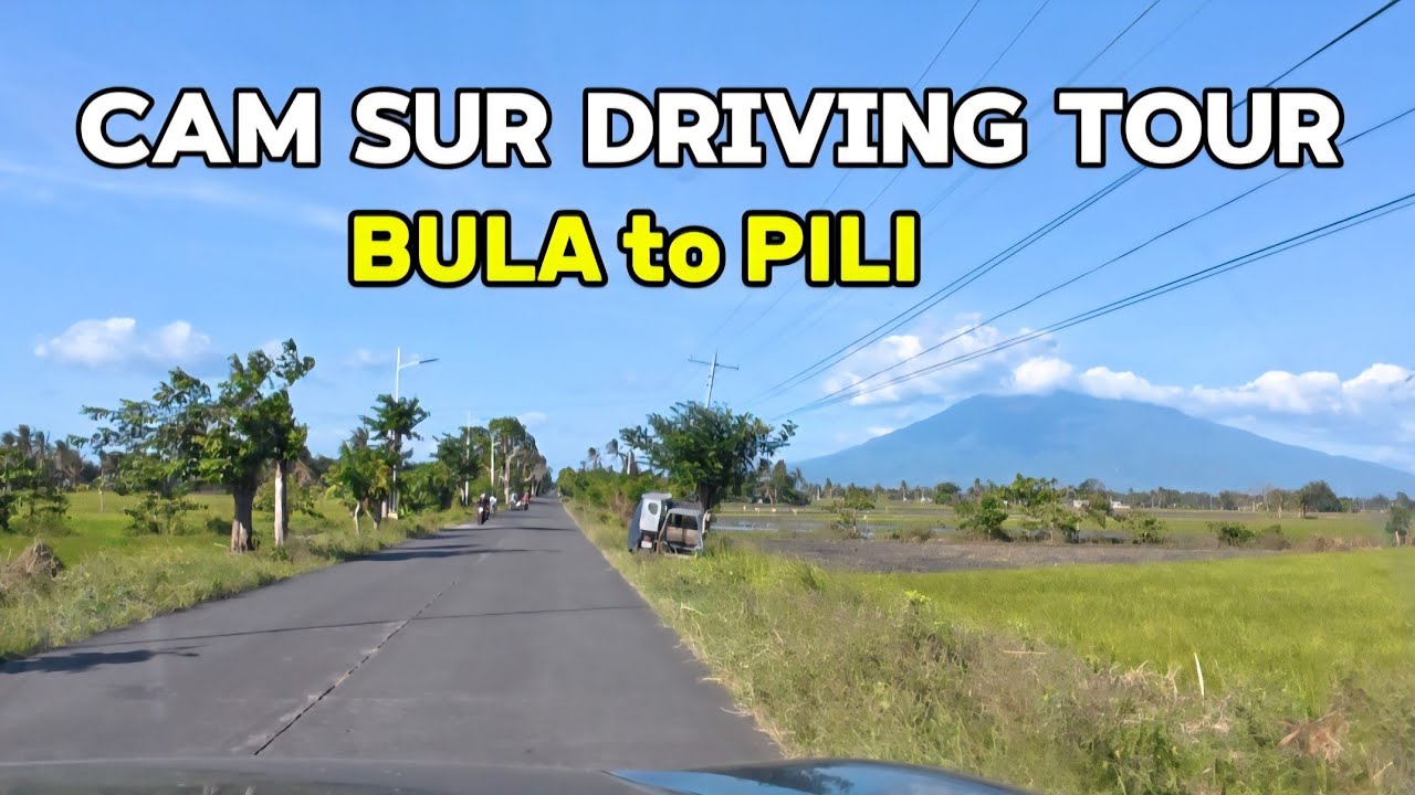 Camarines Sur Bicol Driving Tour - Bula to Pili | 4K ASMR Driving