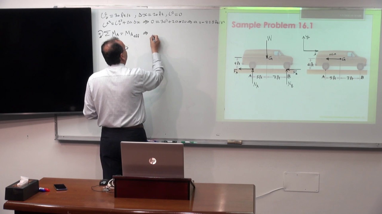 Dynamics | Lecture 22: Plane Motion of Rigid Bodies, Forces and Acceleration: Lecture 1