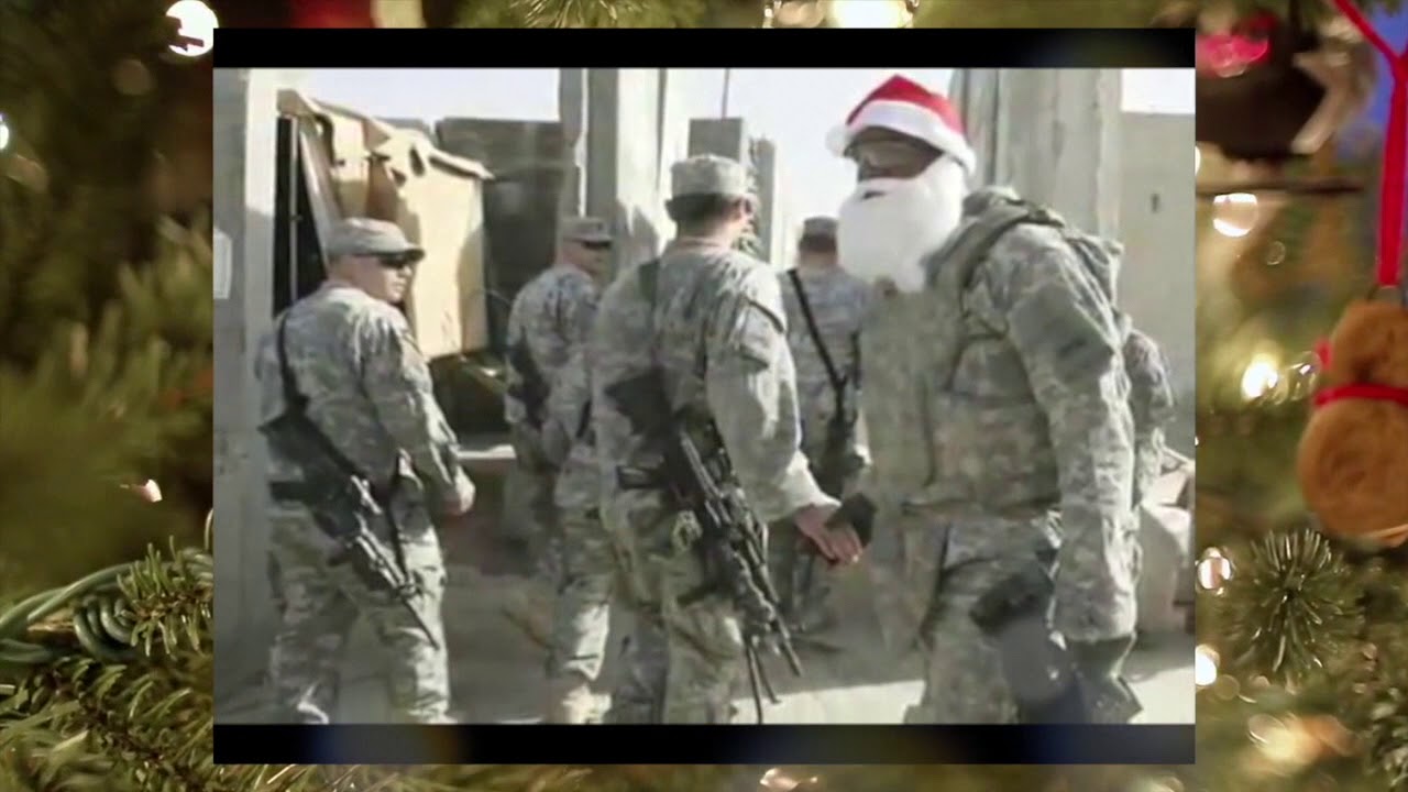 Camouflage And Christmas Lights