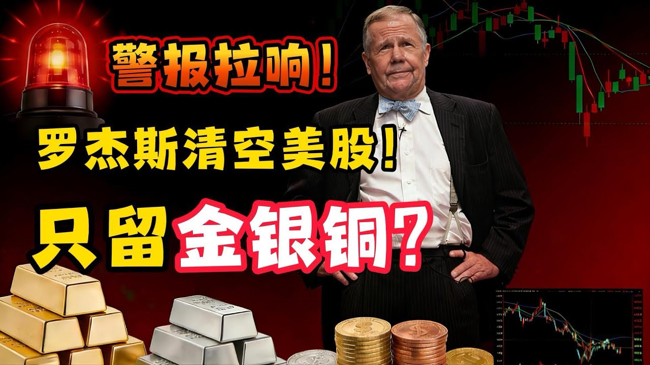 警报拉响！84岁罗杰斯清空所有美股！只留黄金白银铜：这是我一生见过最大的泡沫！#投资理财 #美股 #投资 #美股分析 #股票 #股市 