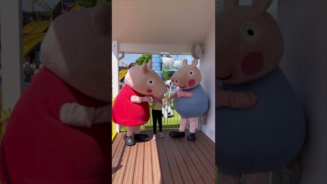 Meeting Peppa and George at Paulton Park @PeppasBestBites @paultonspark