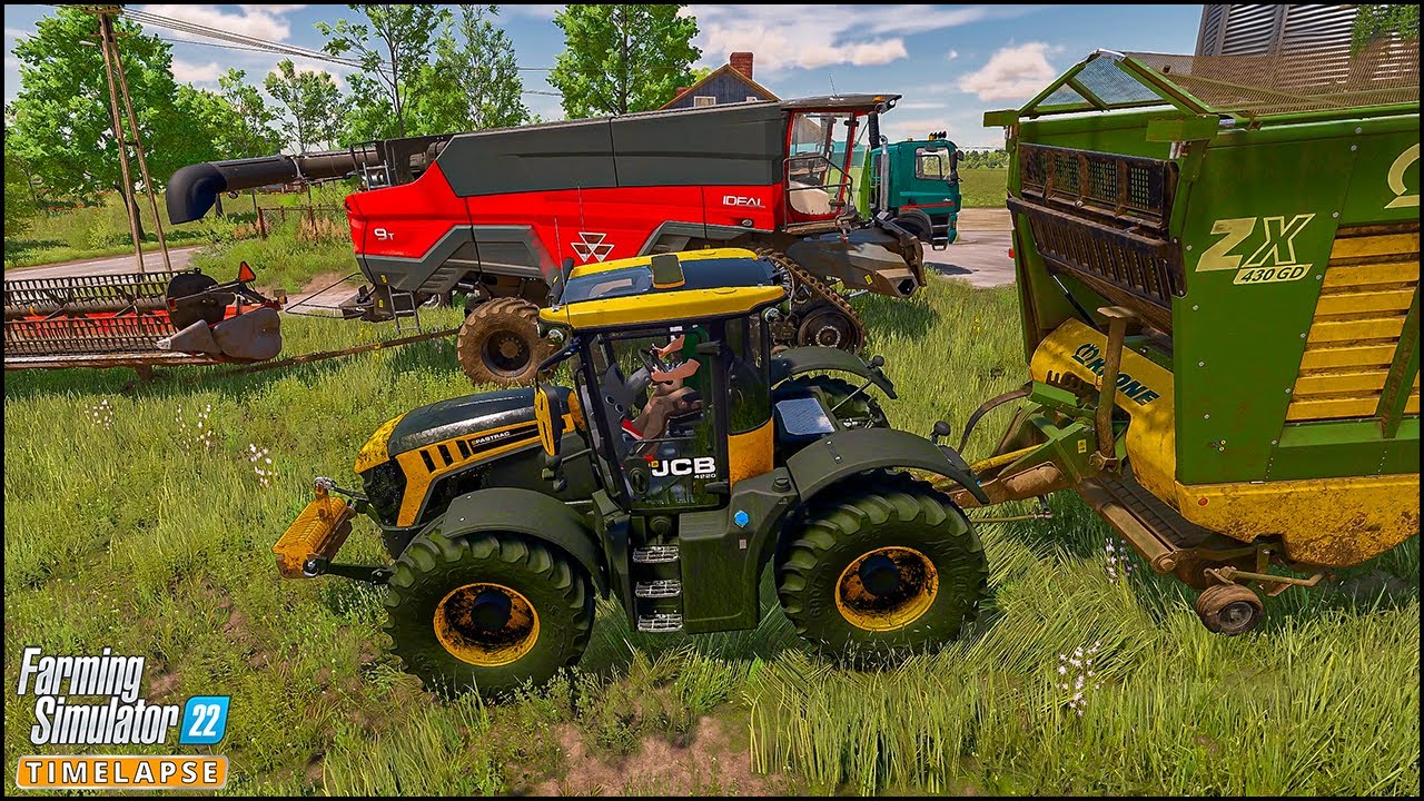 Косить и собирать траву. Строим еще одно убежище | #ZIELONKA Эп. 16 | #FS22 Премиум-расширение