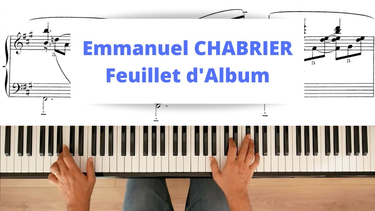 Emmanuel CHABRIER : Feuillet d'Album