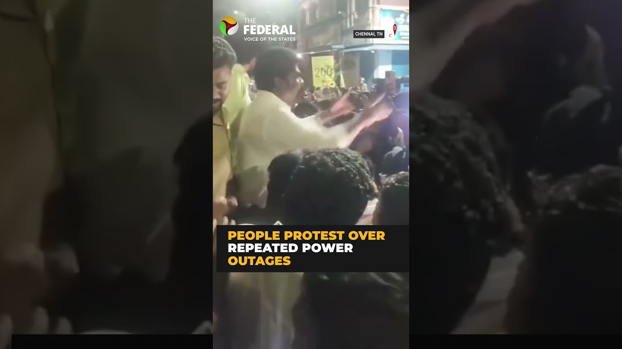 Chennai residents stage road blockade protest over persistent power outages