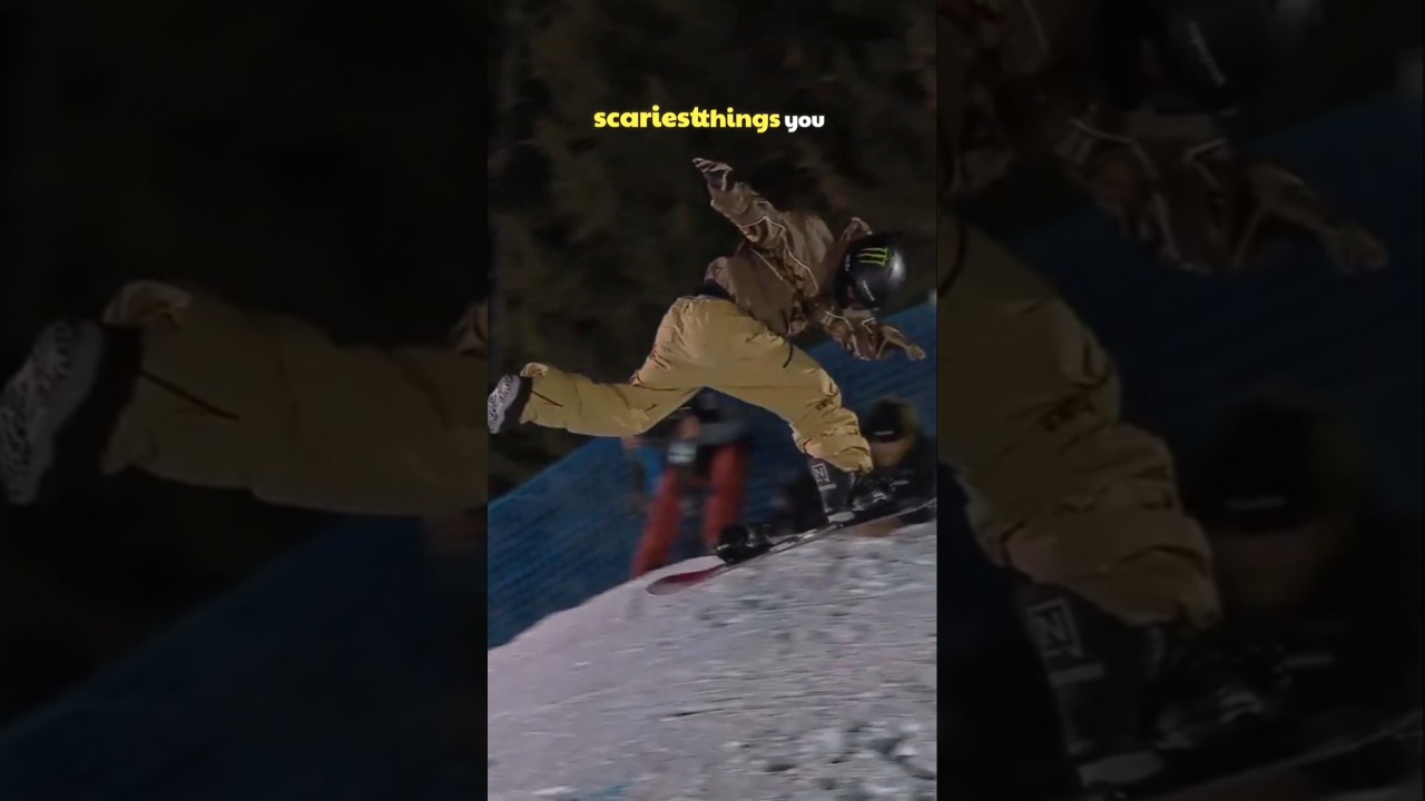 Legendary one-footed snowboard trick🤯🔥#shorts #xgames