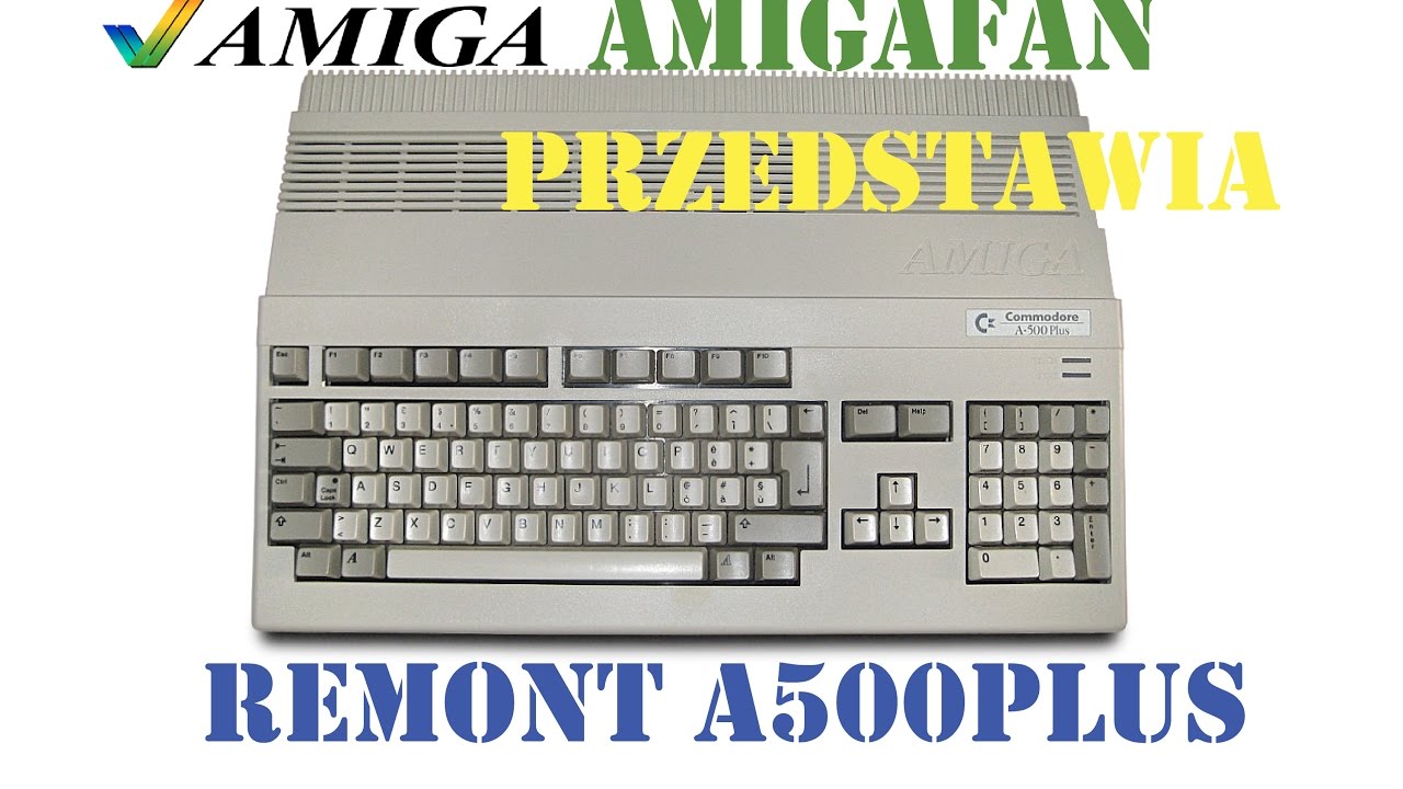 Amiga 500 Plus - wybielanie i czyszczenie czyli remont Amigi