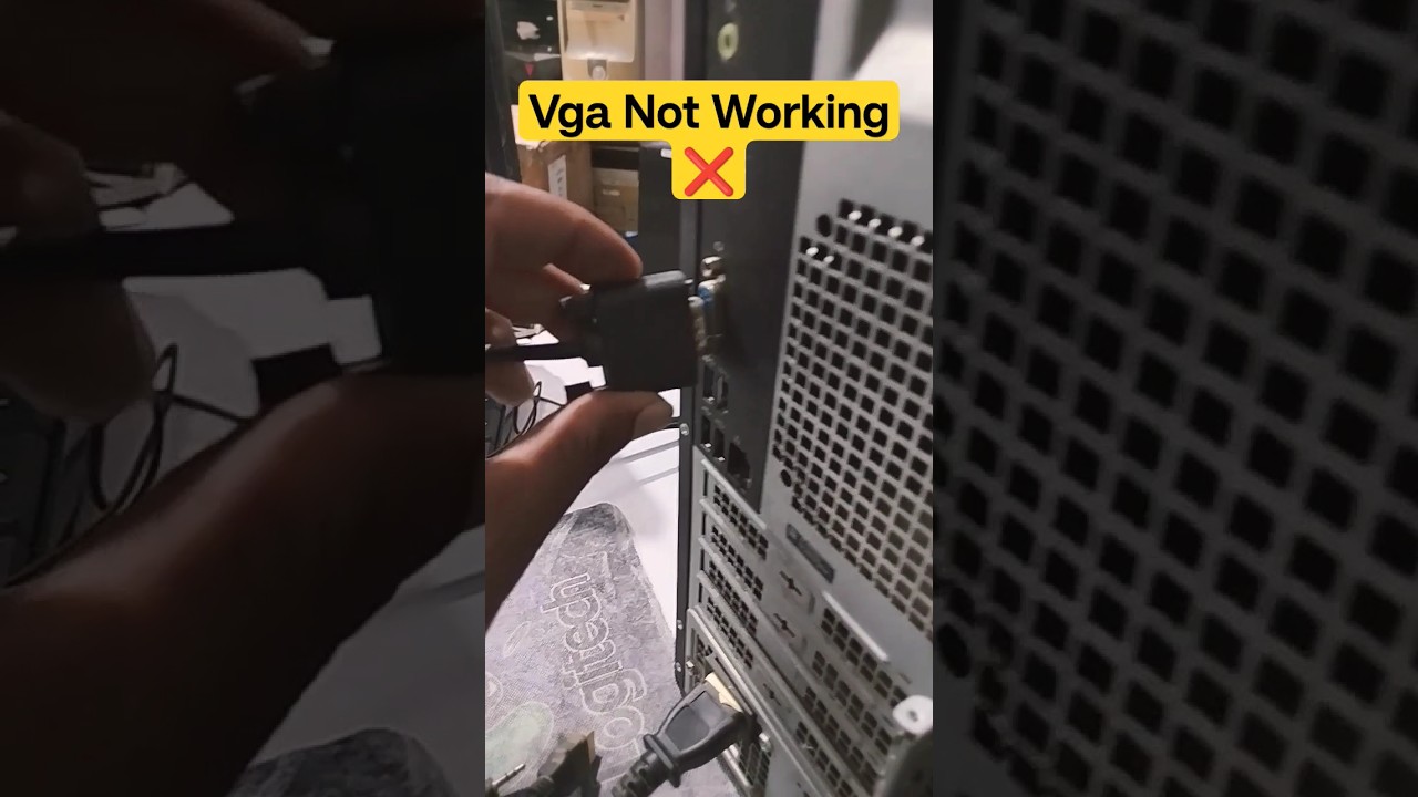 Desktop PC No Display Problem VGA Port Not Working Problem#macnitesh#virulshorts#2024