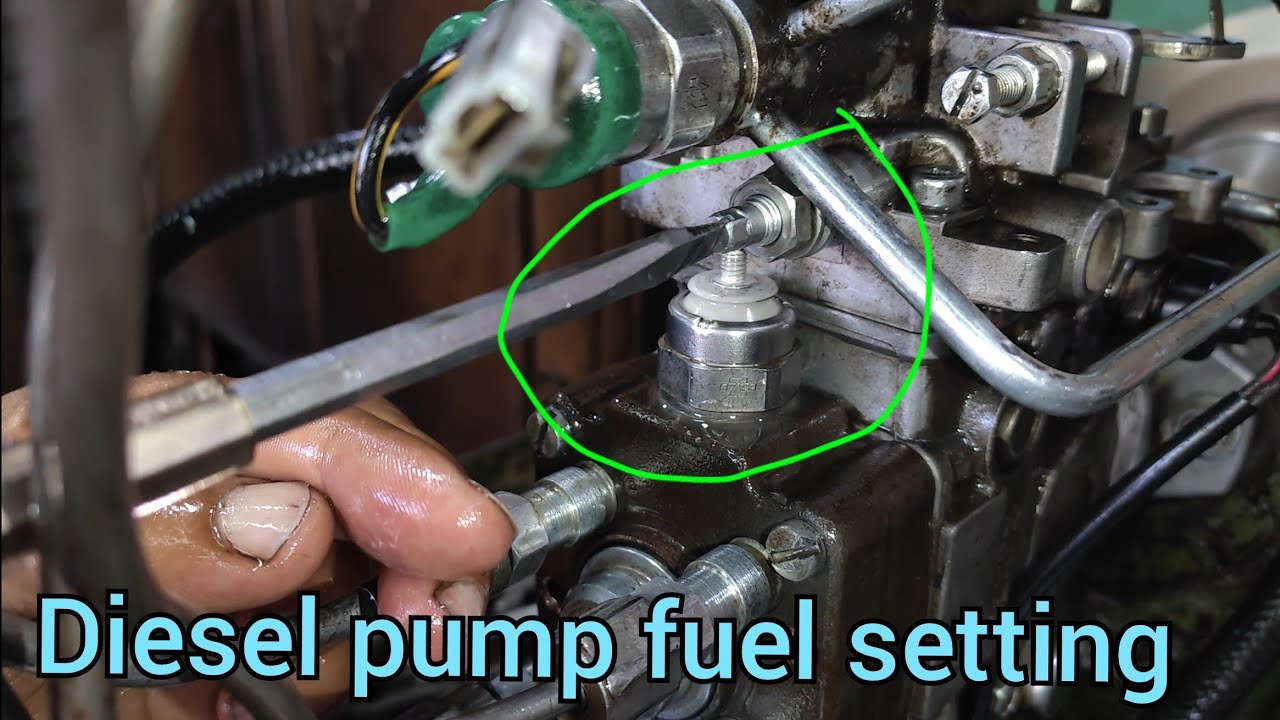 how to isuzu fuel setting diesel pump