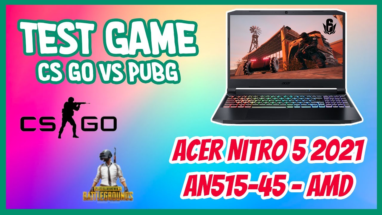 Acer Nitro 5 2021 AN515 45 AMD Ryzen 5 5600H GTX1650 144hz - Test game
