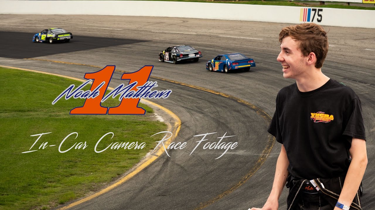 Langley Speedway In Car Camera footage 7-2-2023 - Noah Matthews Racing - Virginia Mini Cup