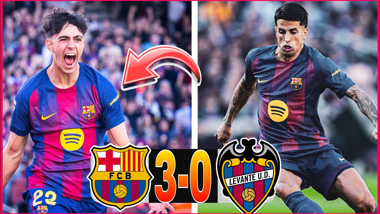 BARÇA 3-0 LEVANTE LEADER DE LIGA ! BERNAL ET DE JONG DÉCISIF ! CANCELO MVP !!