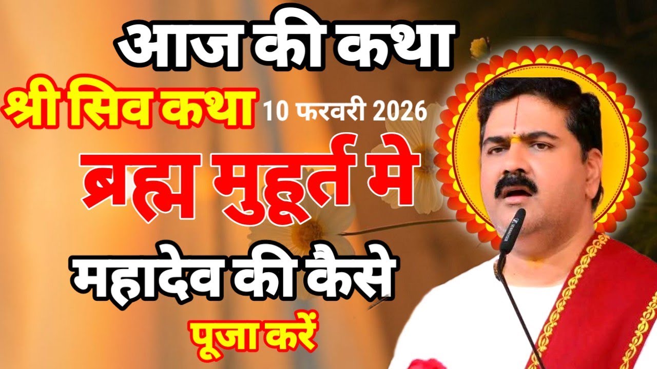 ब्रह्म मुहूर्त में महादेव की कैसे पूजा करें 🔥 आज की कथा ♥️ 10 फरवरी 2026 #राजन_महाराज_की_लाइव_कथा 