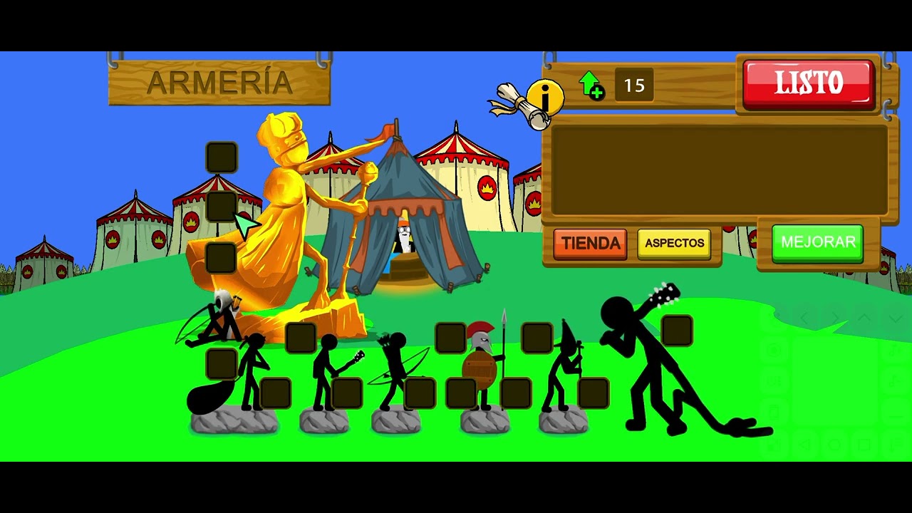 Jugando stick war xddd