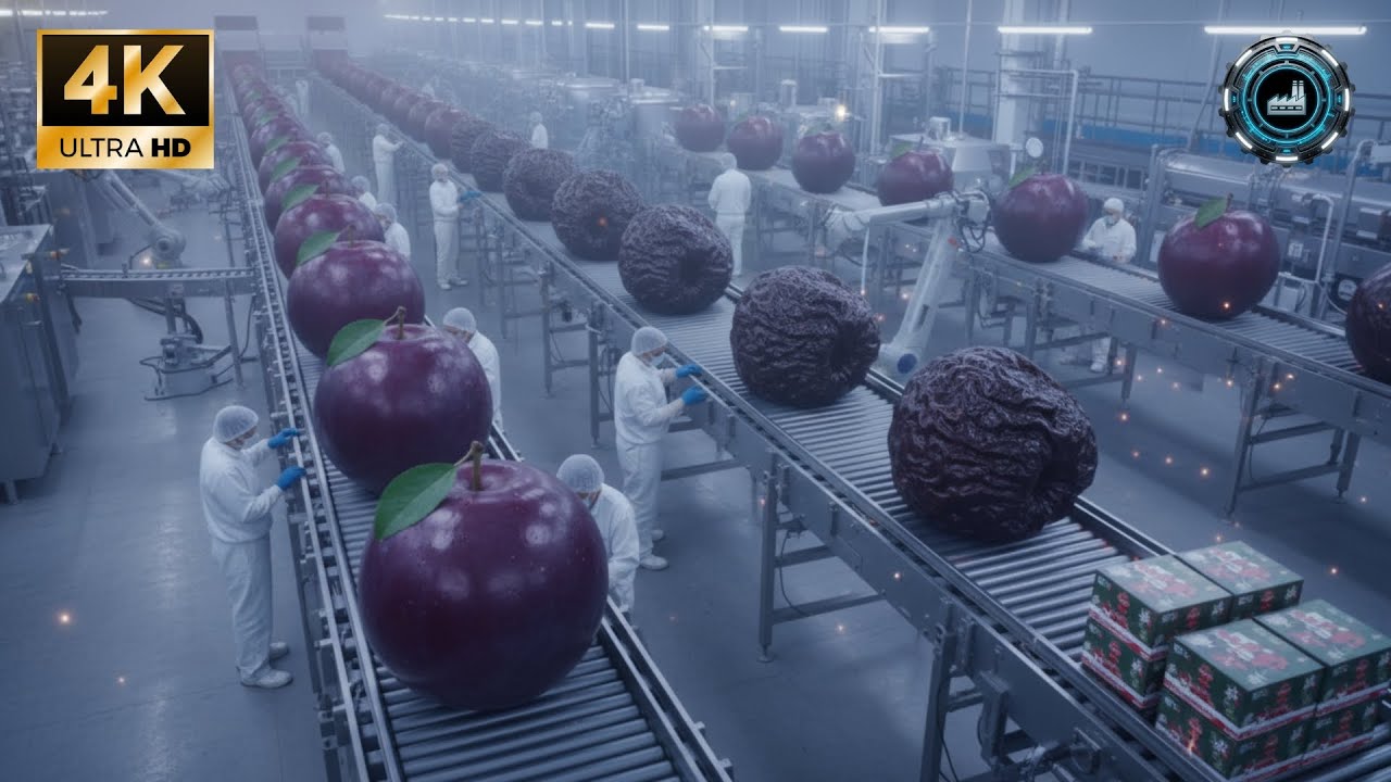 Inside a Modern Prunes Factory: From Fresh Plums to Traditional Christmas Prunes (Full Process)