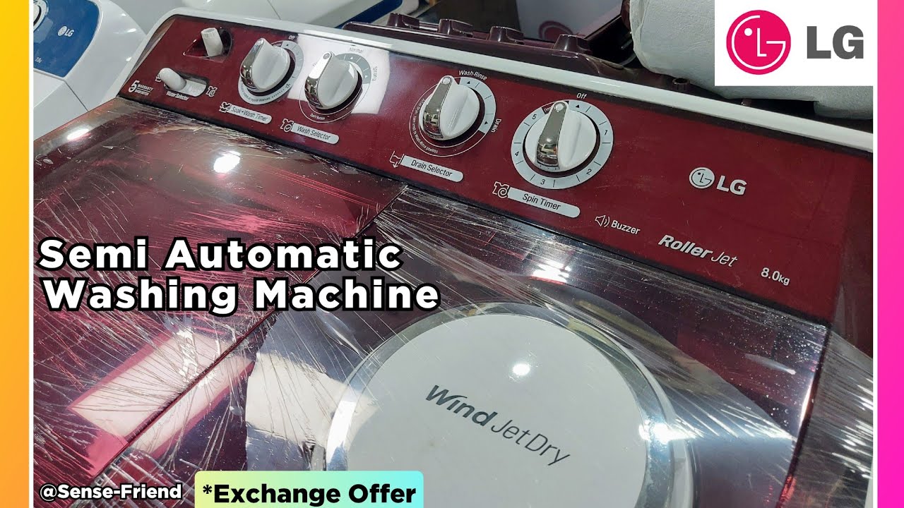 LG Semi-Automatic Top Loading Washing Machine P8035SRAZ 8Kg 9Kg Review in Hindi | Rat Away Material