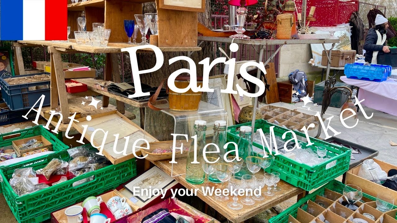 パリ蚤の市🇫🇷治安は大丈夫❓初心者🔰必見‼️クリニャンクールとヴァンヴ2ヶ所に女1人で行ってみた✨　#パリ  #fleamarket  #フランス