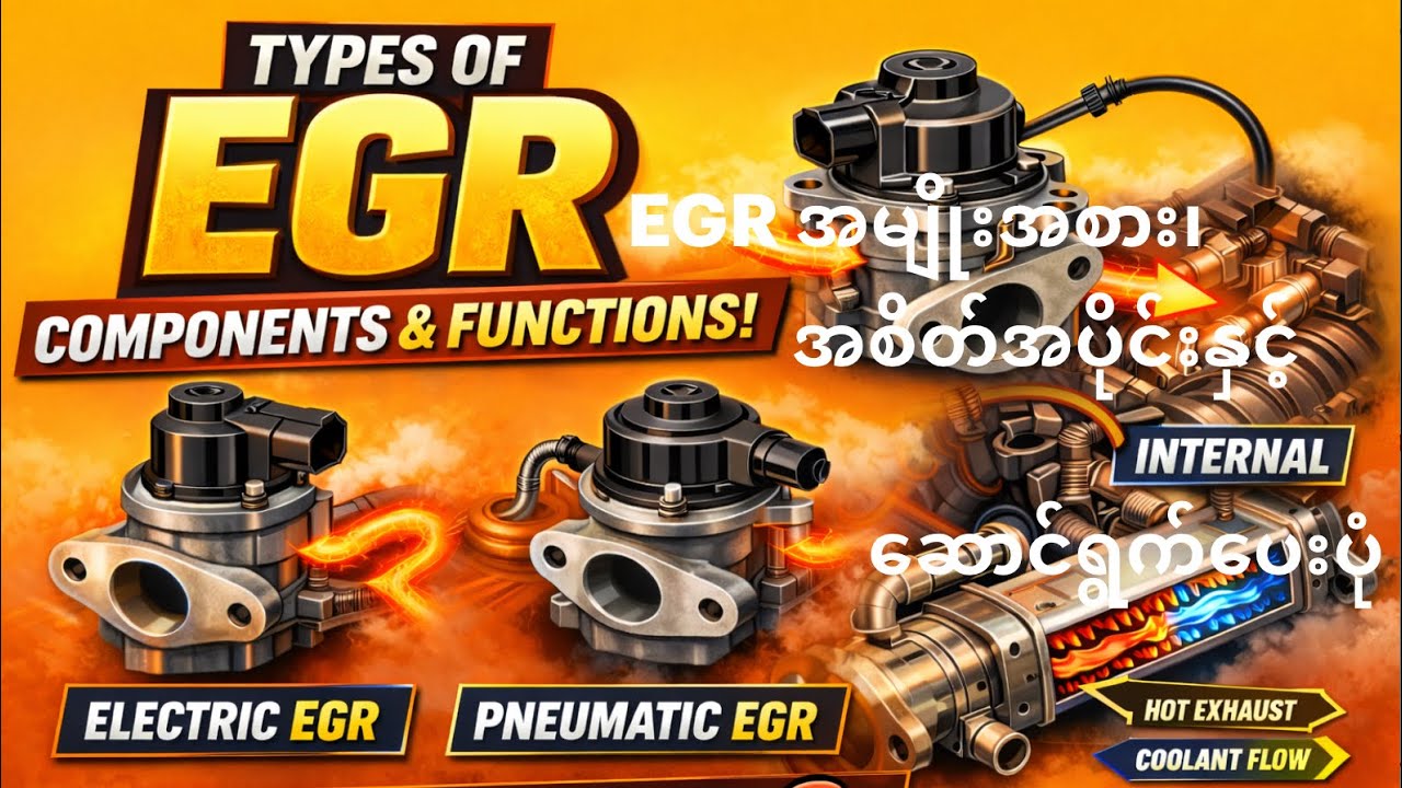 EGR အမျိုးအစား၊အစိတ်အပိုင်းနှင့်ဘယ်လိုပြုပြင်ထိန်းသမ်းသင့်လဲ?
