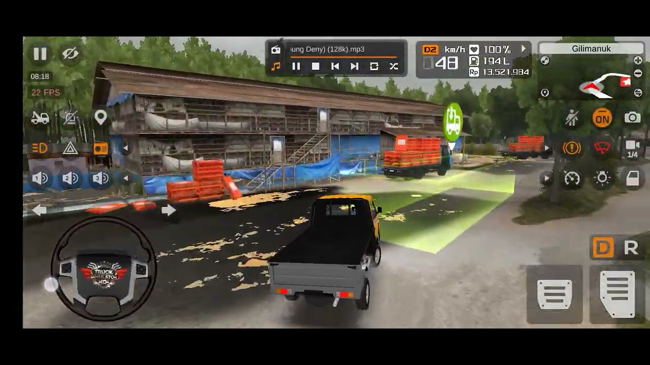 TRUCK SIMULATOR INDONESIA GILIMANUK BANYUWANGI AMBIL AYAM (DRAWING) #trucksimulatoruitimate