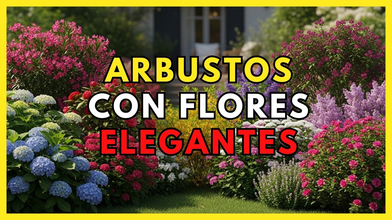 10 Arbustos con flores que si o si debes tener en tu JARDIN | Aportan color, vida y mucho aroma