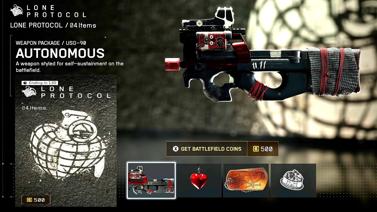 Battlefield 6 - Lone Protocol Bundle | 'Autonomous' USG-90 Weapon Skin