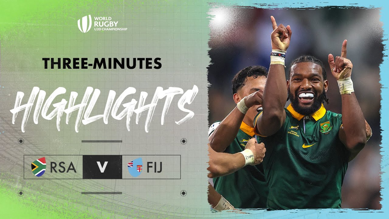 A FIERCE South Africa | South Africa v Fiji | World Rugby U20 Championship 2024 Match Highlights