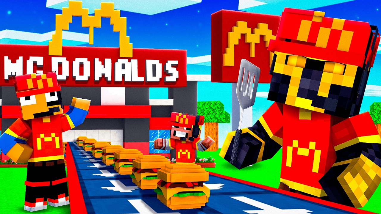 ABRÍ mi PROPIO RESTAURANTE MCDONALDS en MINECRAFT 😱