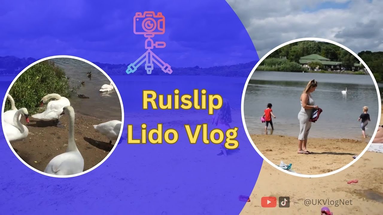 Ruislip Lido Vlog - Artificial Beach in Ruislip - Hillingdon - UK Vlog Net