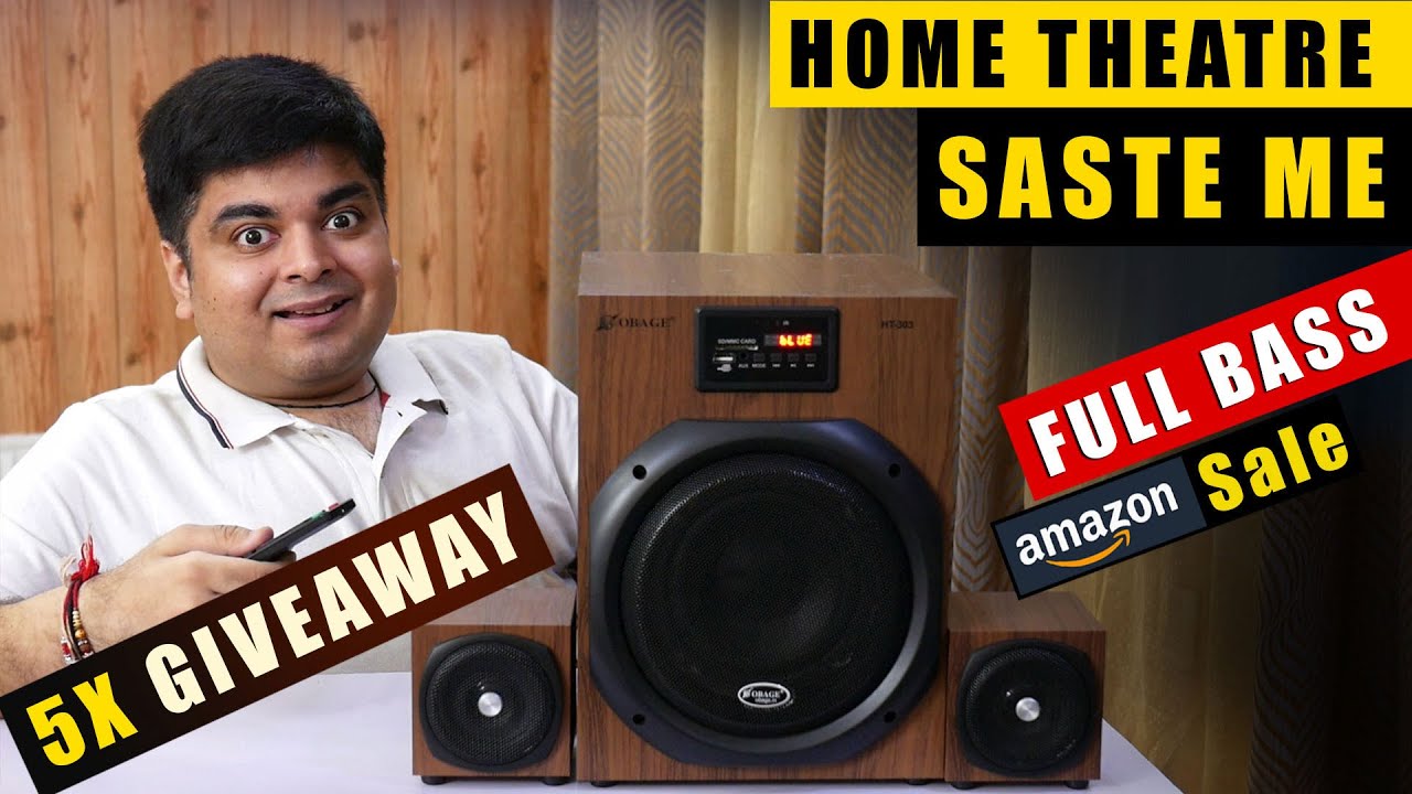 SIRF ₹3800 mein Jabardast BASS | Best Home Theater System | POWER OF INDIA | 5X Giveaway