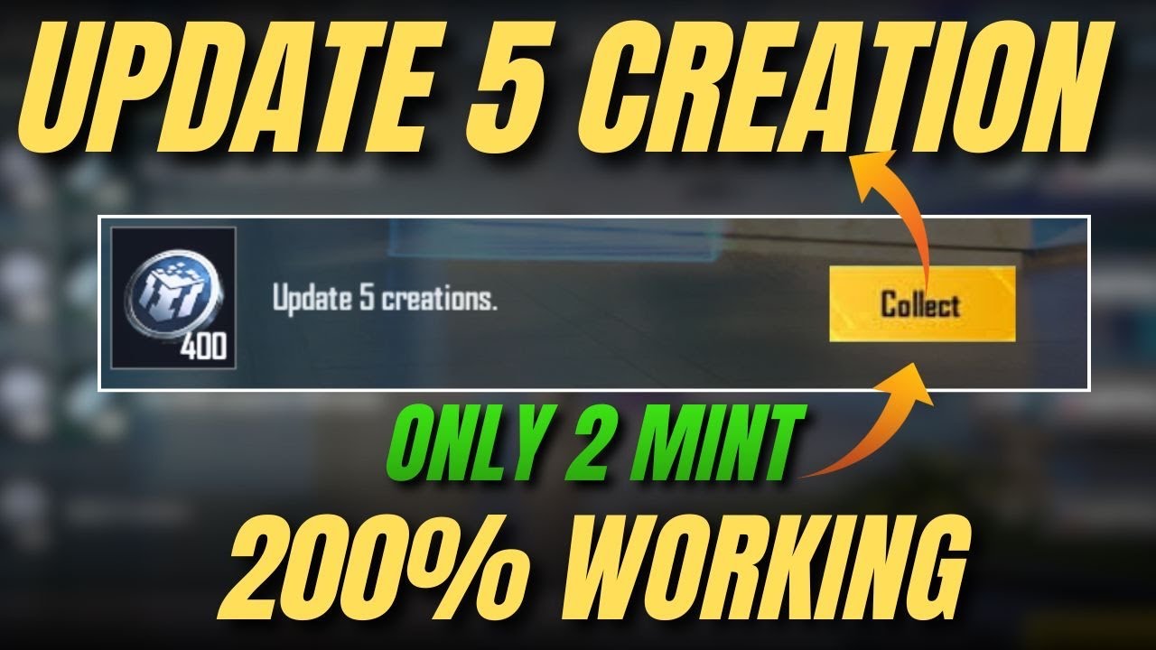 UPDATE 5 CREATION MISSION | SEASON CHALLENGE MISSION UPDATE 5 CREATION PUBG MOBILE