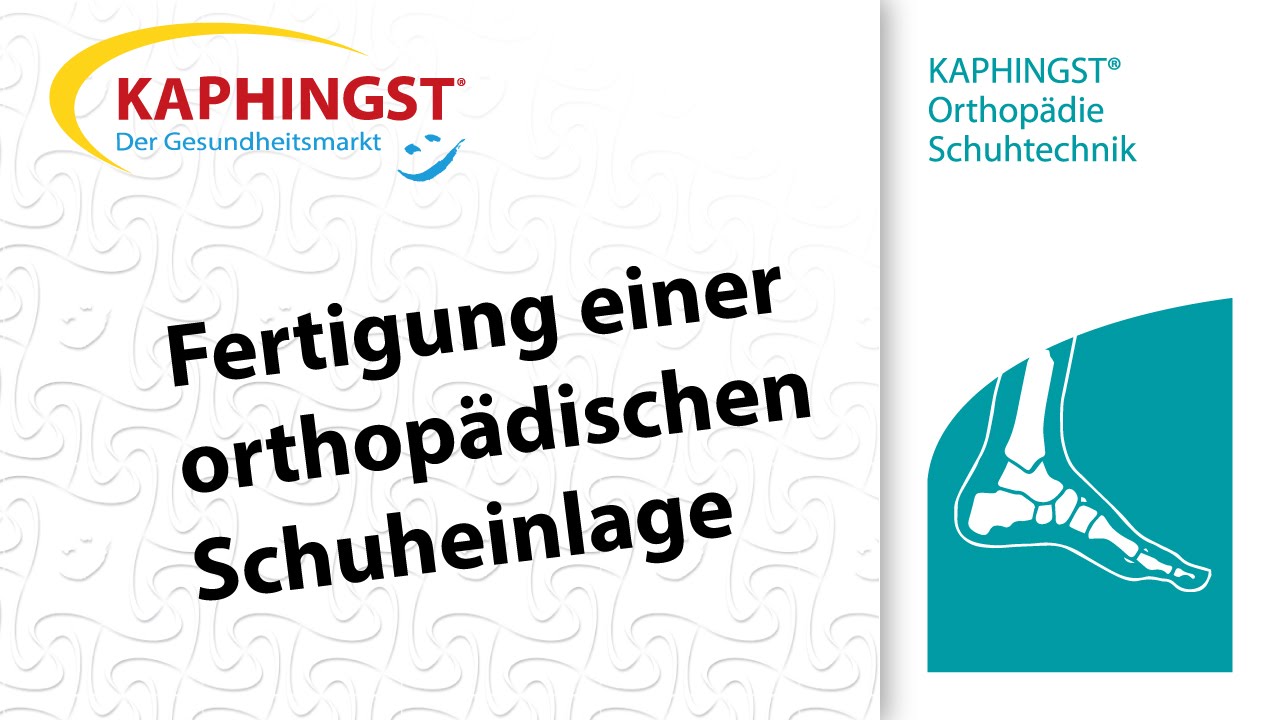 Fertigung einer orthopädischen Schuheinlage
