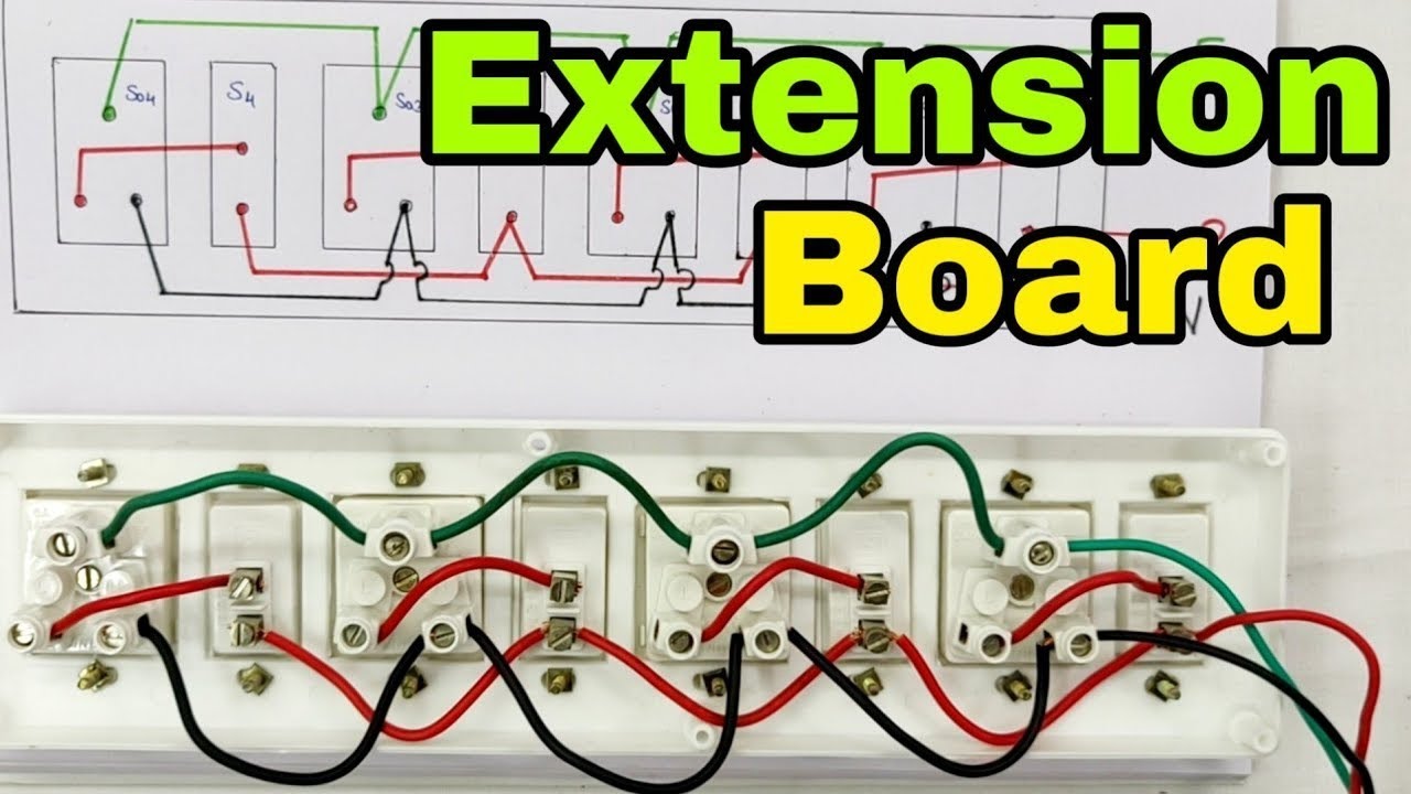￼￼How to Make Electrical Extension Board, Step by Step (In Hindi)