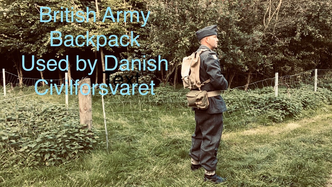 British Army 37 Pattern Webbing Backpack used by Danish Civilforsvaret / Rygsæk brugt af CF