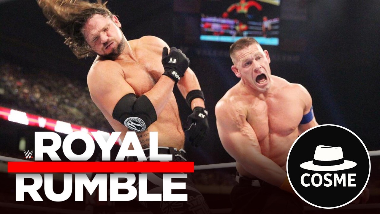 Aj Styles vs John Cena. Royal Rumble 2017 Highlights